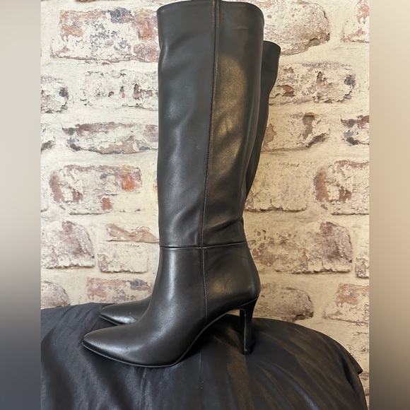 Albano Italian leather made in Italy heeled boots - Picture 1 of 6